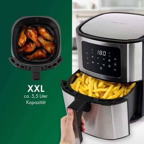 Friteuse À Air Chaud Avec Écran Tactile LED 5,5L 1400W PC-FR1239 H ProfiCook – Image 7