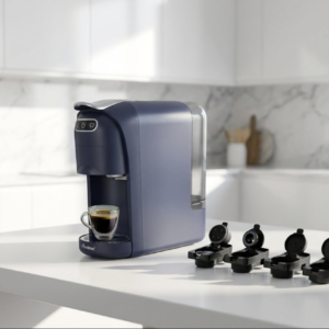 machine a café 4 en 1 MULTISMART capsules, pods et café en poudre 20 BAR 1400WATT REF : MS-CF آلة تحضير قهوة 2102