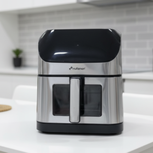 Air fryer MULTISMART 8 litres 1800WATT face en INOX avec fenetre REF : AF3528