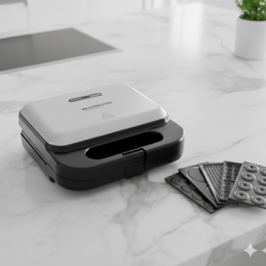 Panineuse BRANDMANN inox 5 En 1, grill, gaufres, pancakes, donuts, nuts 750W REF : SM004