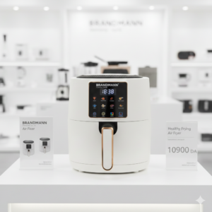 Brandmann aur fryer 4,5 litres 1350WATT Couleur blanc cassé avec écran tactile 8 programmes automatiques REF BRAF4,5