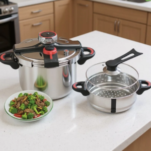 Cocotte Minute 08L 2 en 1 en Inox 18/10 avec minuterie Unipro Original UP-CM8M Qualité 1er choix