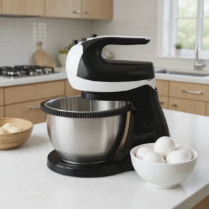 Batteur avec Bol rotatif en inox 03L 300W 05 Vitesses MultiSmart MS-HM3023