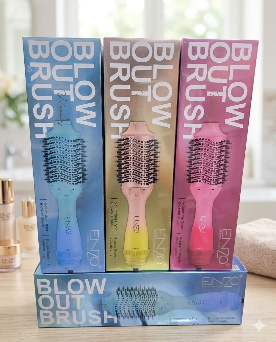 Brosse "ENZO" Blow out Brush pour Sechage et Brushing volumineux