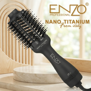 ENZO PROFESSIONAL Brosse chauffante puissance 1500Watt en Nano Titanium REF EN-6215