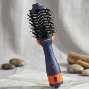 Enzo Brosse soufflante Sèche-Cheveux Lissante 3 en 1 Volumissante Rotative à Air Chaud Professionnel 1500W REF En-4134